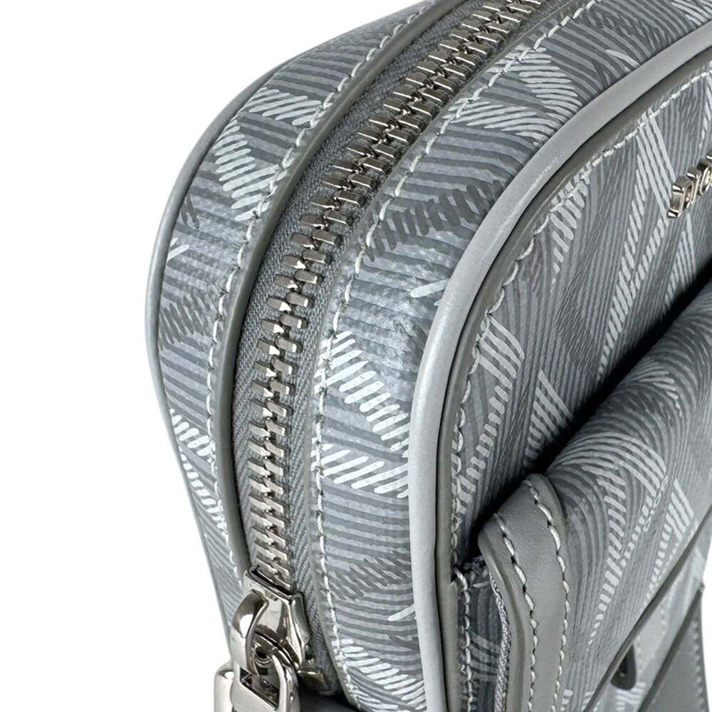 CHRISTIAN DIOR Gray Diamond Leather Shoulder Bag - Picture 6 of 12
